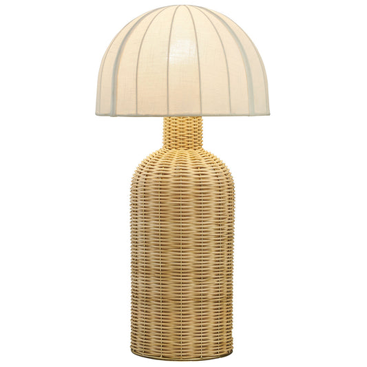 Santo Rattan Table Lamp with Dome Shade by Modway, natural wicker base on Tampa Home & Garden Store