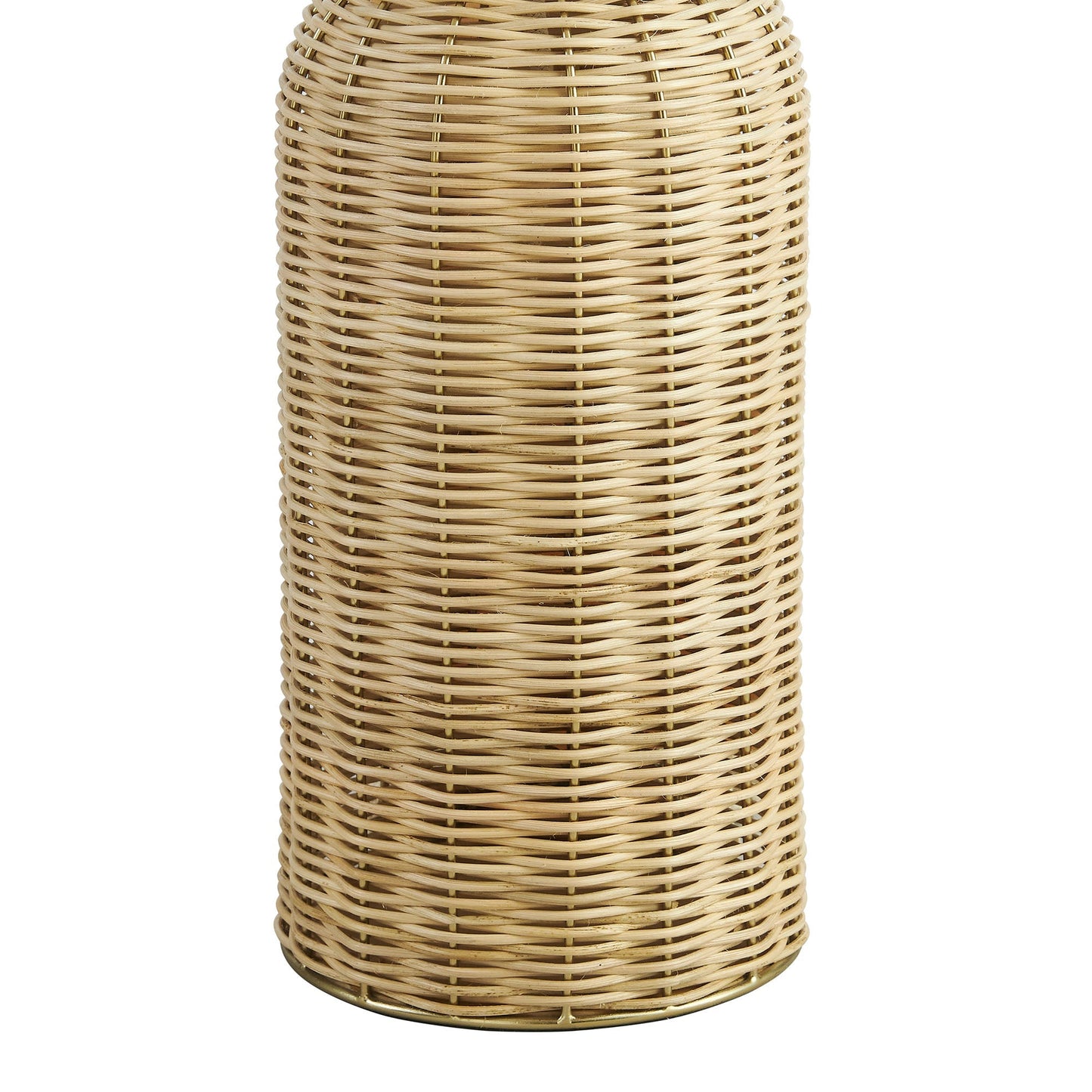 Santo Rattan Table Lamp with Dome Shade natural wicker base on Tampa Home & Garden Store