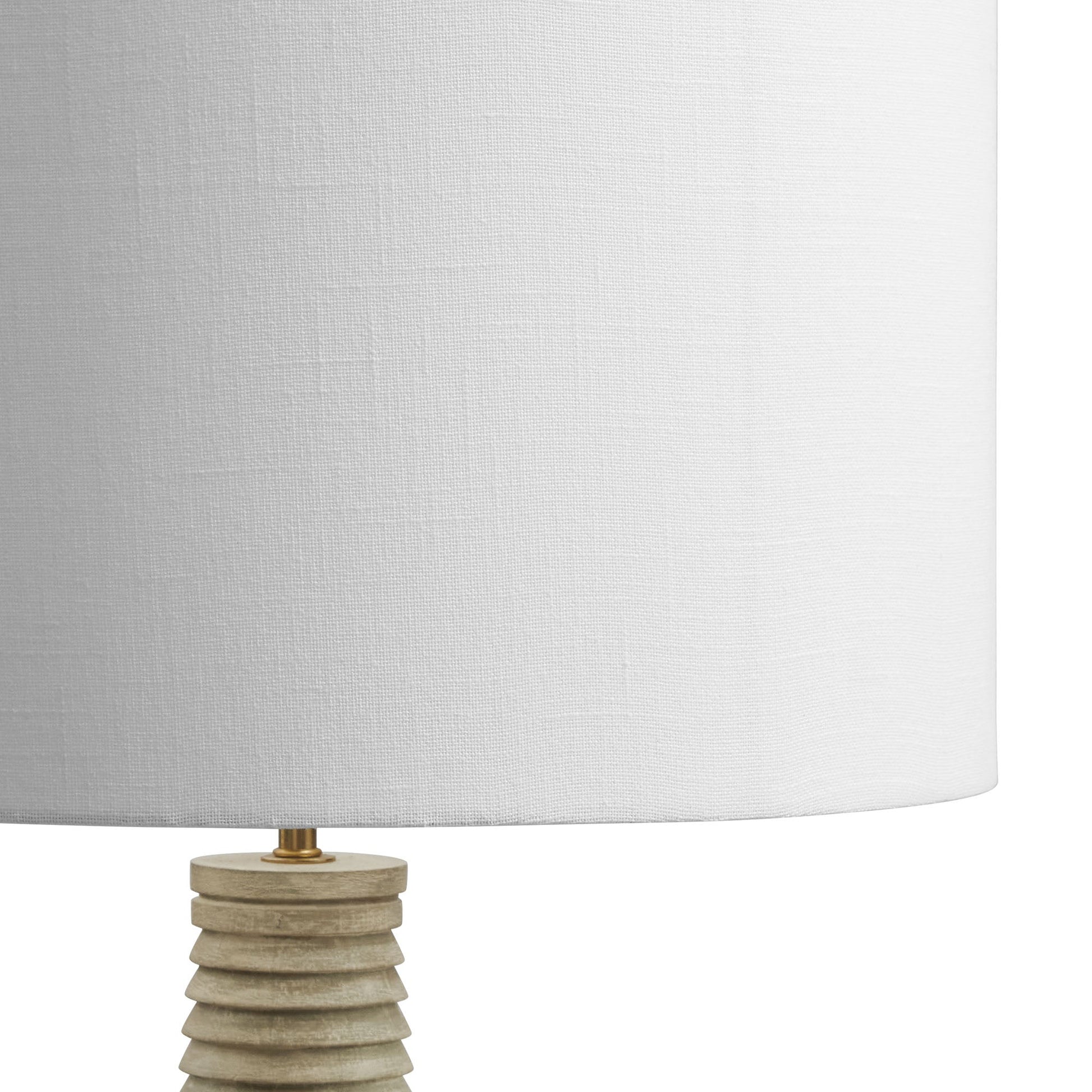 Saylor carved ribbed wood floor lamp with drum shade by Modway on Tampa Home & Garden Store