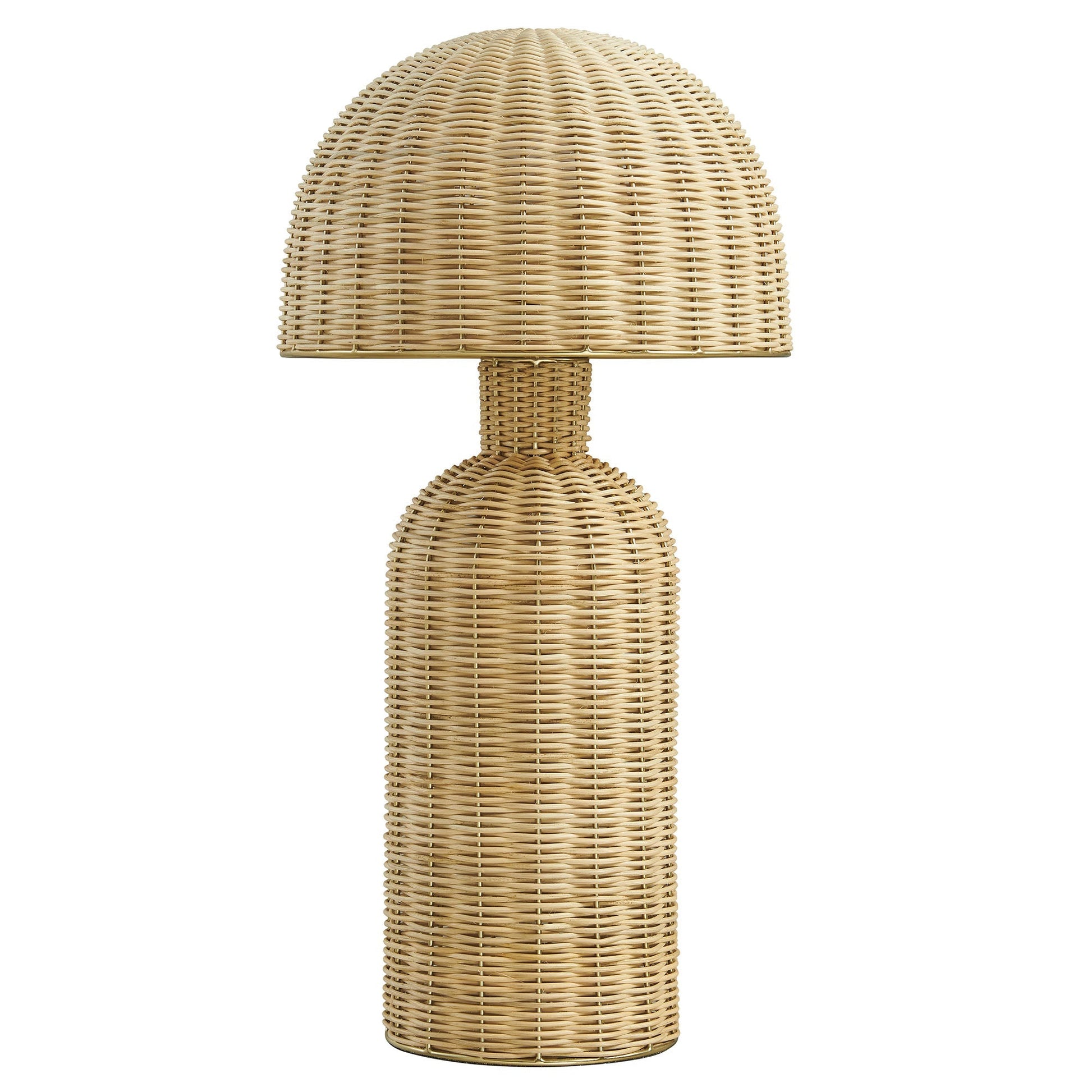Briar Rattan Table Lamp natural tan woven rattan dome shade by HouseOfZazla on Tampa Home & Garden Store