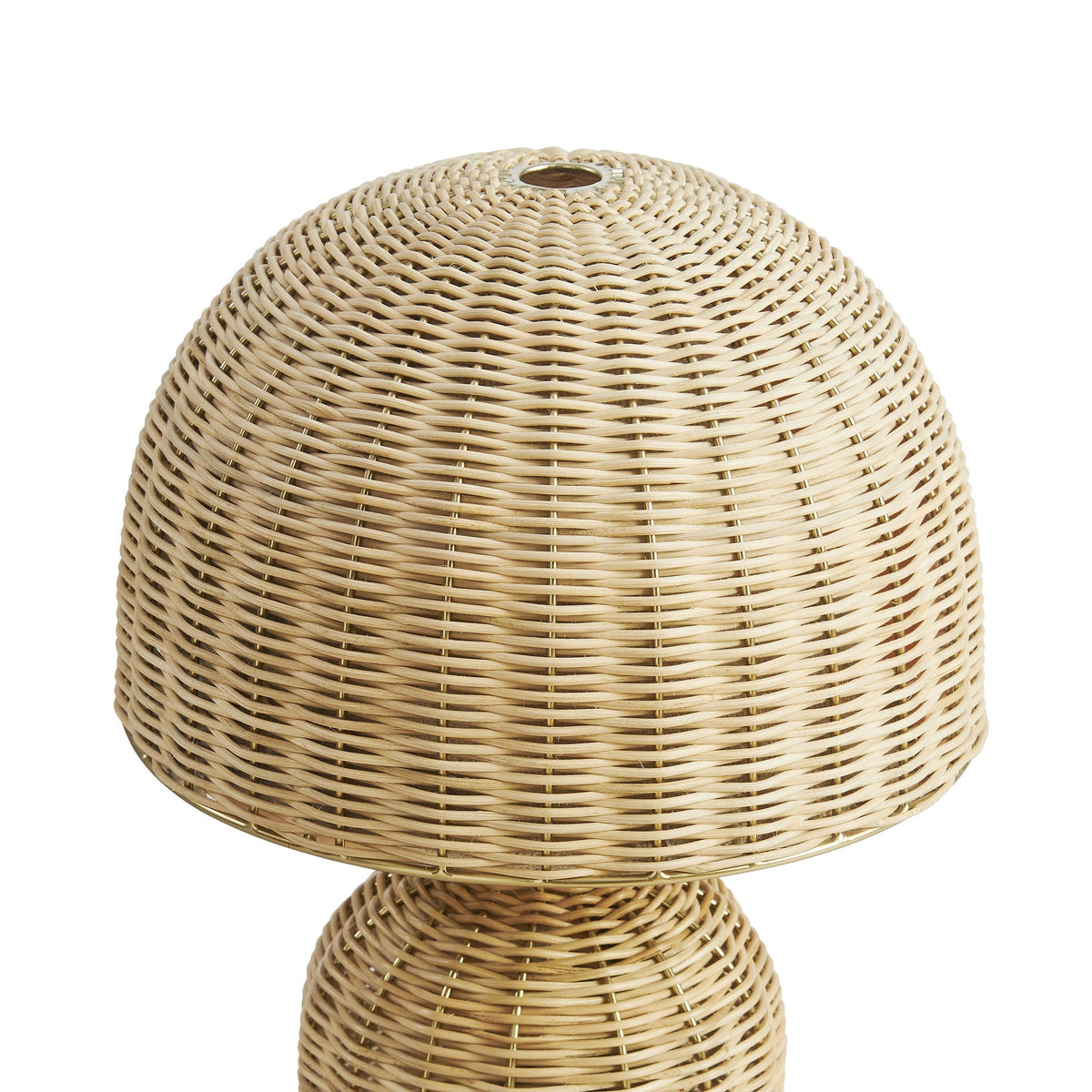 Briar Rattan Table Lamp woven wicker shade in natural beige with top circular opening by Modway on Tampa Home & Garden Store
