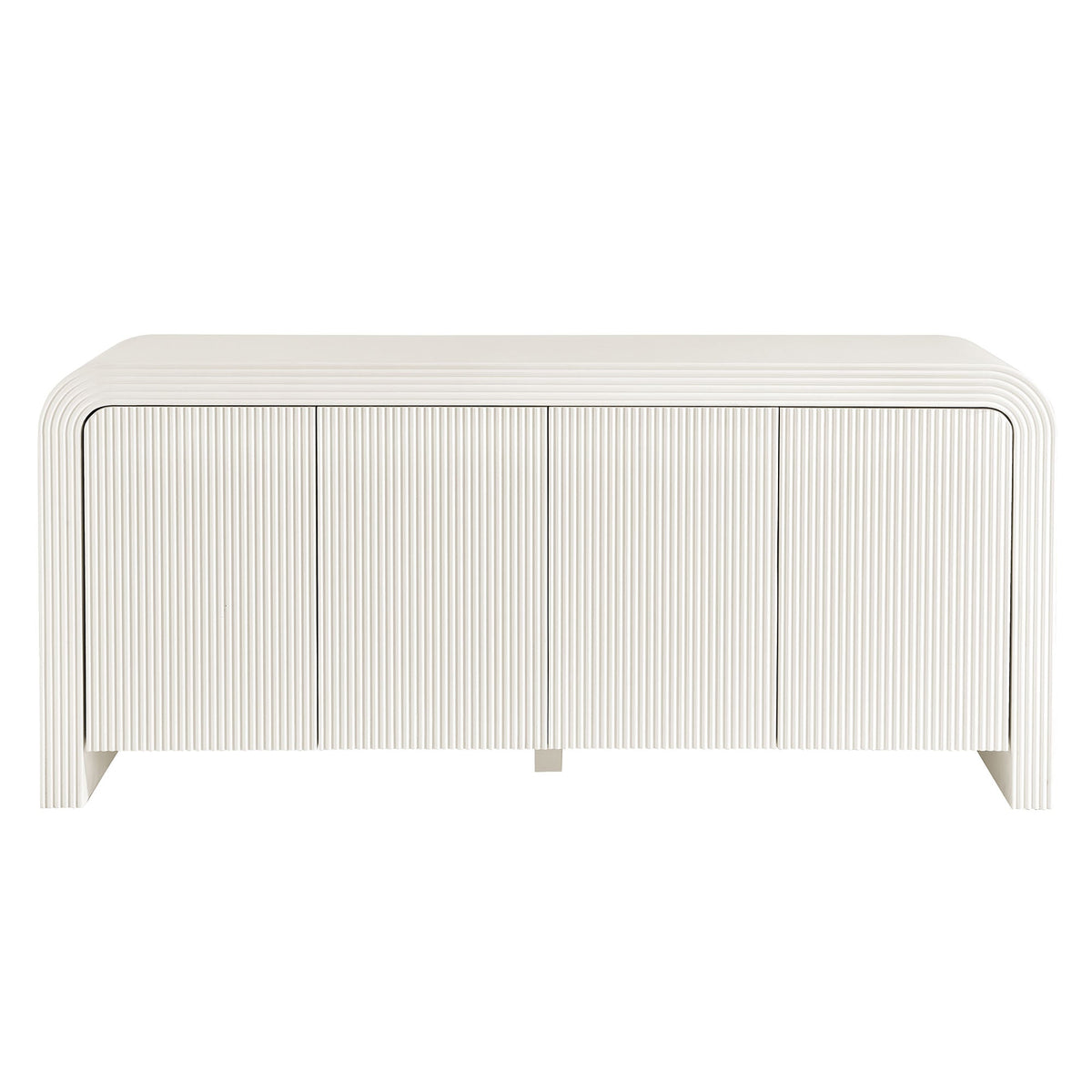 Waterflute 70in fluted sideboard cabinet by Modway in cream ribbed finish on Tampa Home & Garden Store