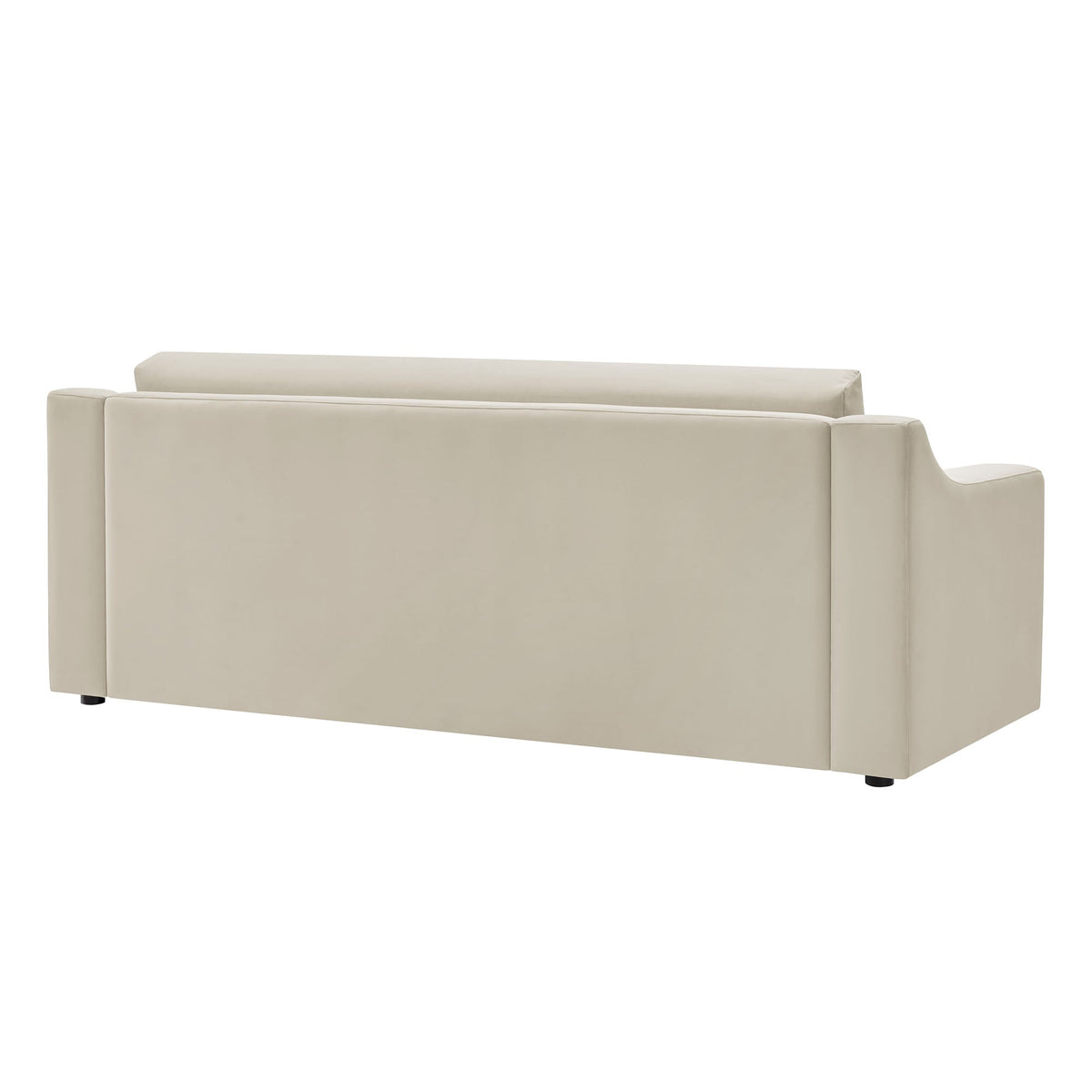 Liora Performance Velvet Sofa by Modway, cream beige velvet upholstery for living room on Tampa Home & Garden Store