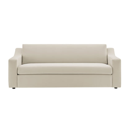 Liora Performance Velvet Sofa by Modway, beige upholstery, living room furniture on Tampa Home & Garden Store