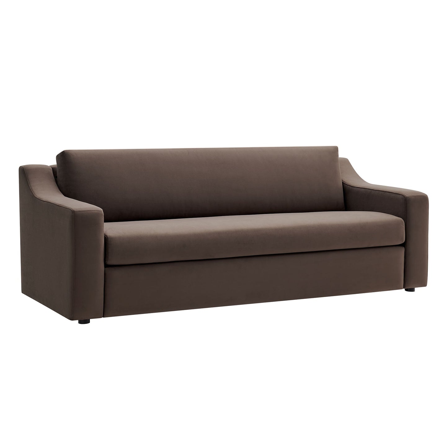 Liora Performance Velvet Sofa by Modway, brown velvet living room seating on Tampa Home & Garden Store