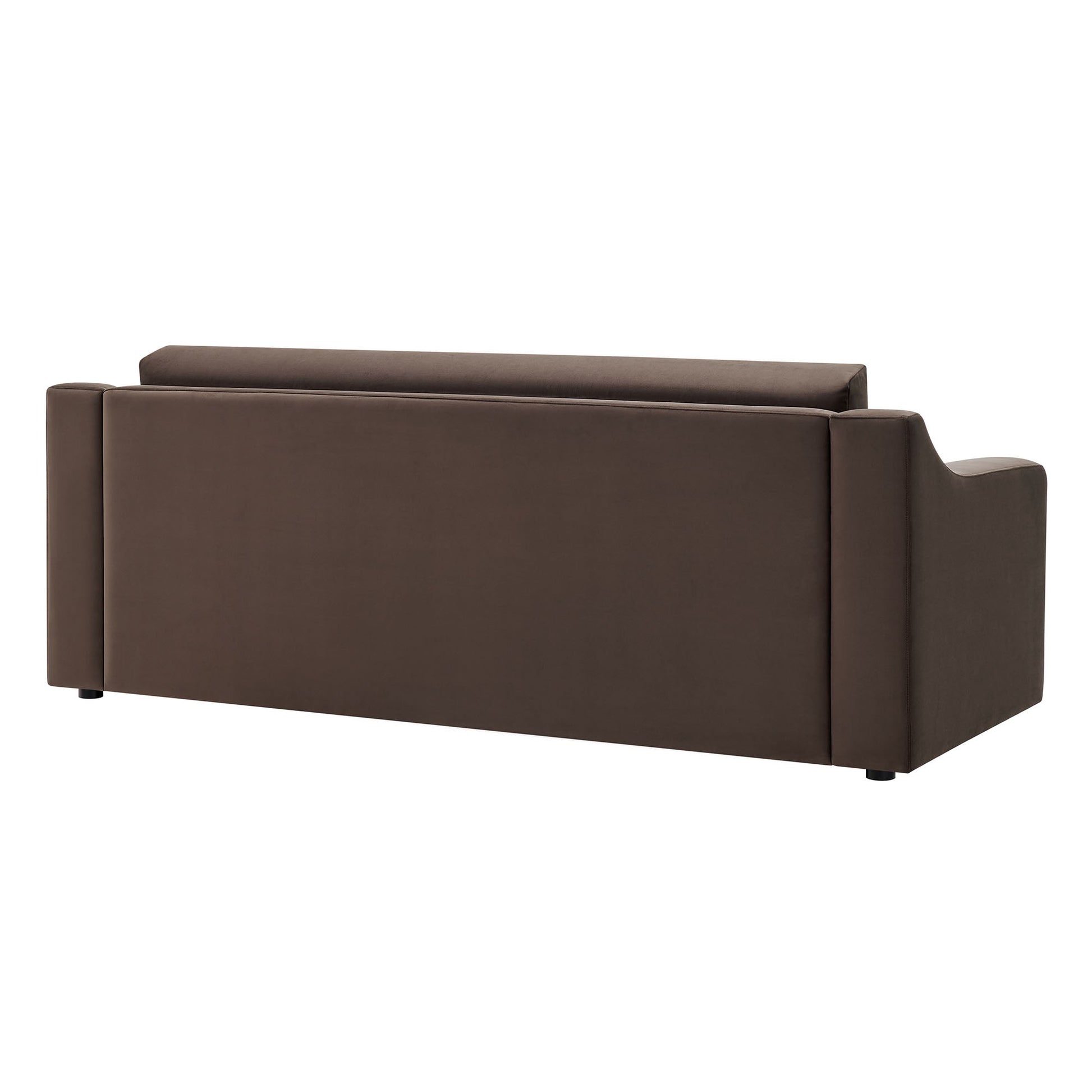 Liora Performance Velvet Sofa by Modway in brown velvet, back view for living room sets on Tampa Home & Garden Store