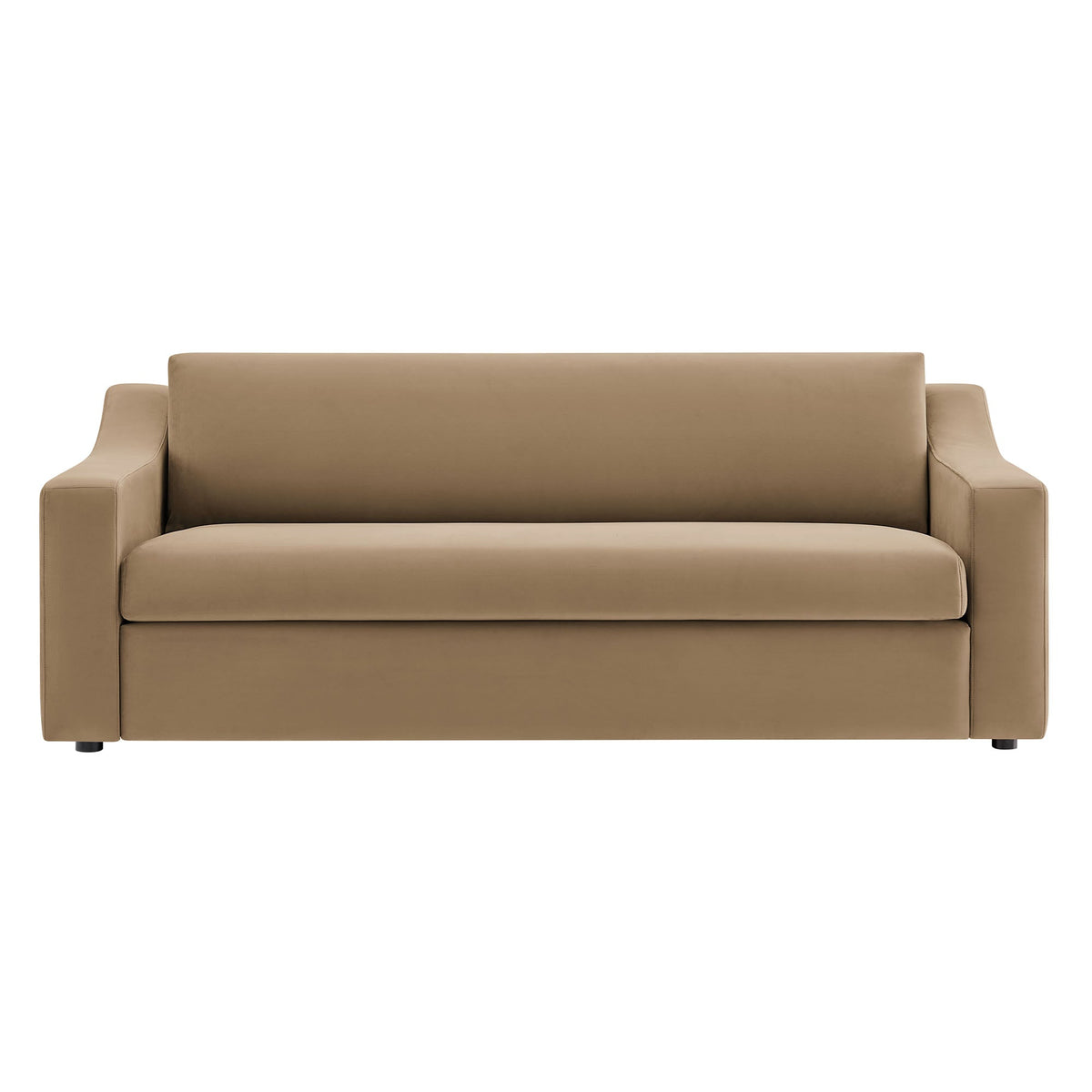 Liora Performance Velvet Sofa by Modway in tan velvet, living room sofa by HouseOfZazla on Tampa Home & Garden Store