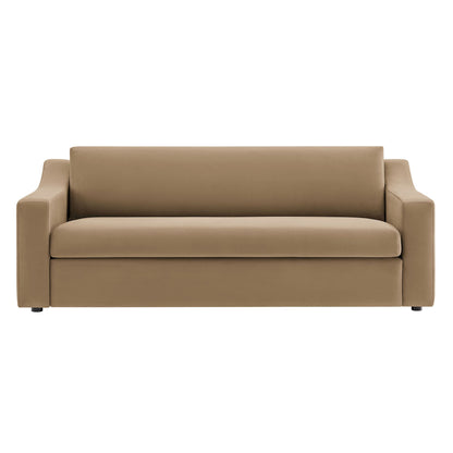 Liora Performance Velvet Sofa by Modway in tan velvet, living room sofa by HouseOfZazla on Tampa Home & Garden Store