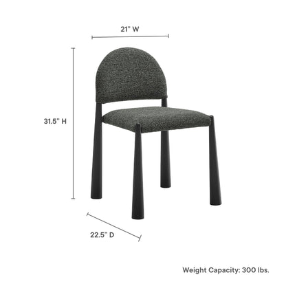 Hayley upholstered dining chair by Modway, fabric with black legs on Tampa Home & Garden Store