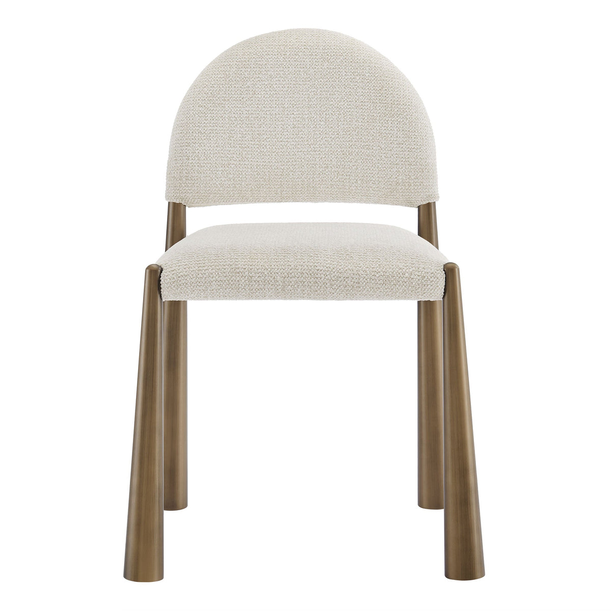 Hayley upholstered fabric dining side chair by Modway in cream boucle with wood legs on Tampa Home & Garden Store