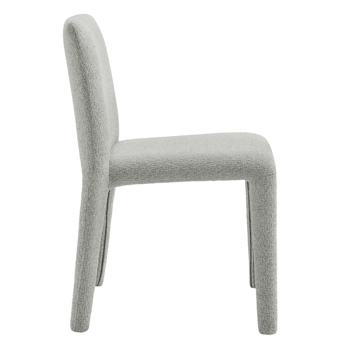 Rhodes Fabric Upholstered Dining Chair by Modway in gray boucle fabric HouseOfZazla on Tampa Home & Garden Store
