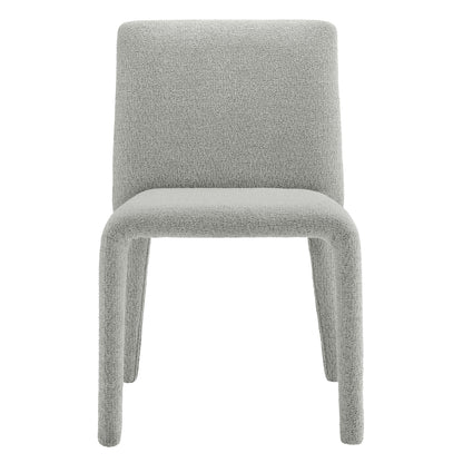 Rhodes Fabric Upholstered Dining Chair by Modway in gray boucle fabric on Tampa Home & Garden Store