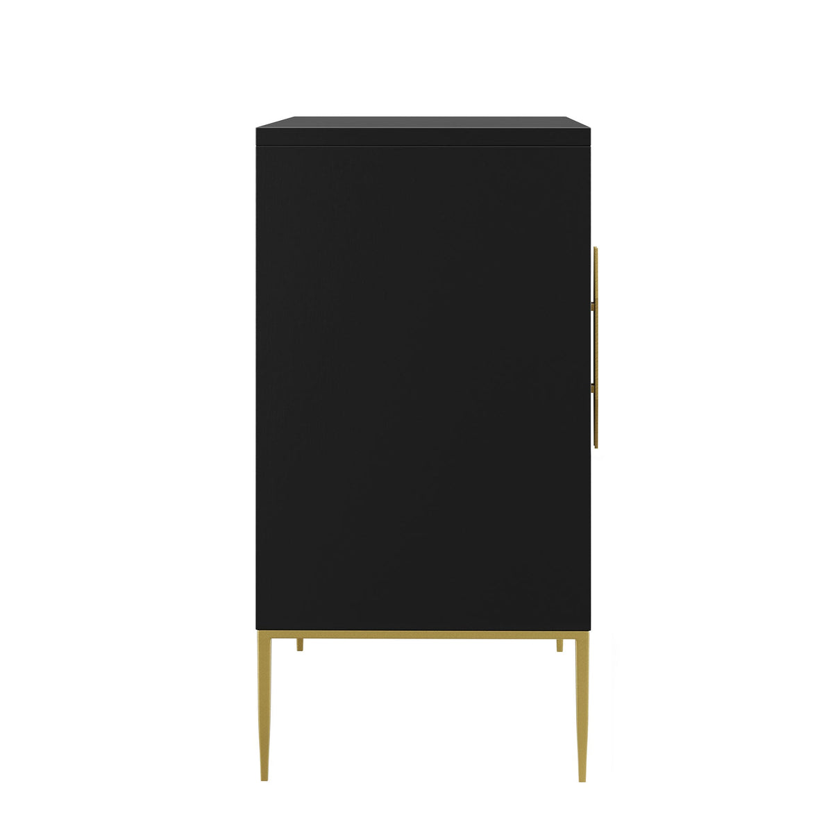 Awaken Accent Cabinet by Modway, black matte decor cabinet with gold legs on Tampa Home & Garden Store
