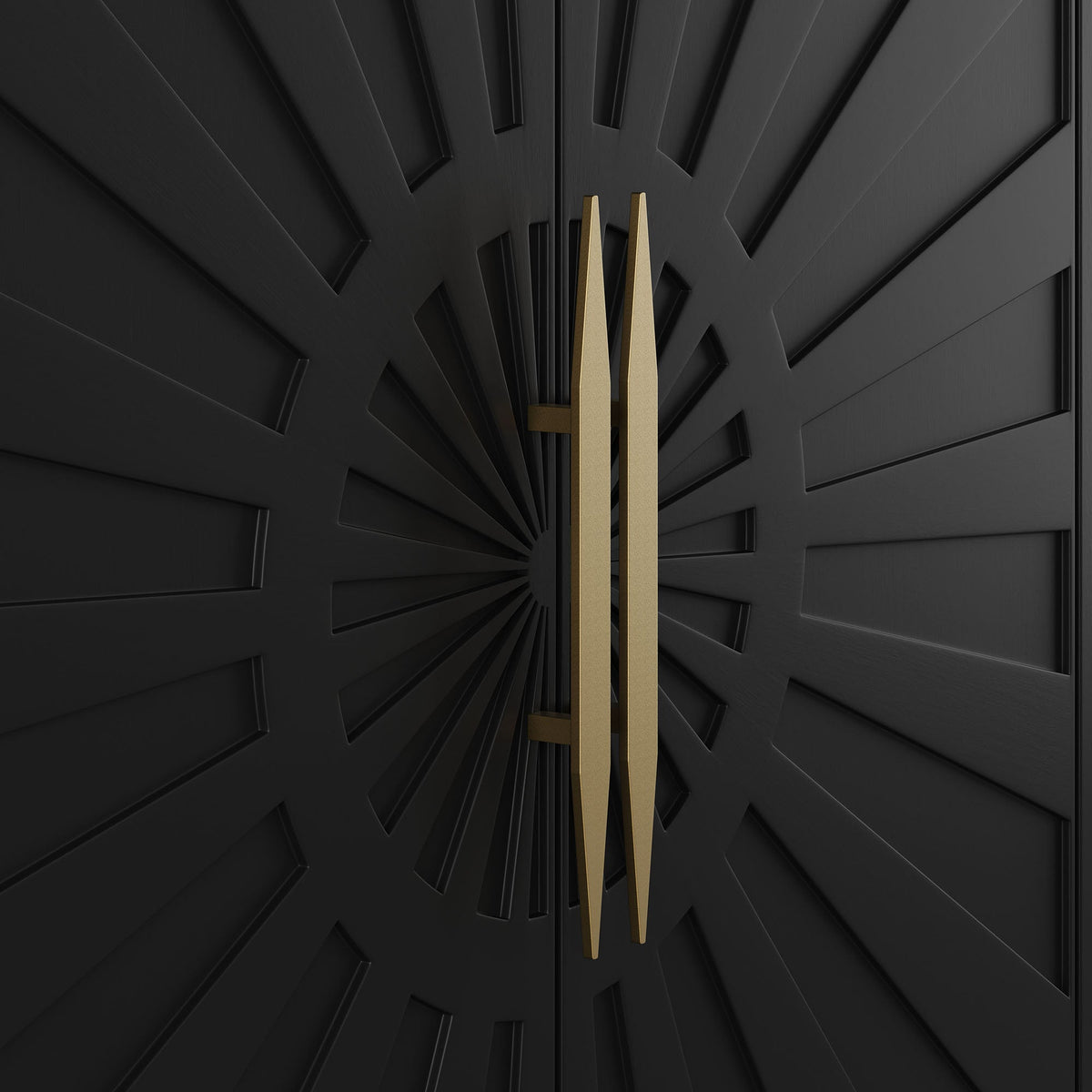 Awaken Accent Cabinet by Modway, matte black with gold hardware, HouseOfZazla decor on Tampa Home & Garden Store