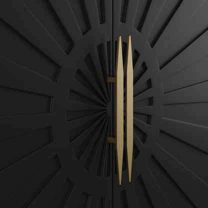 Awaken Accent Cabinet by Modway decor with gold metal legs against a dark radial backdrop on Tampa Home & Garden Store