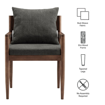 Remington Solid Elm Dining Armchair by Modway