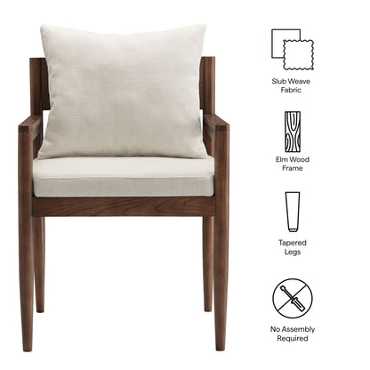 Remington Solid Elm Dining Armchair by Modway