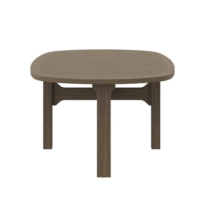 Saratoga Oval Teak and Outdoor Coffee Table