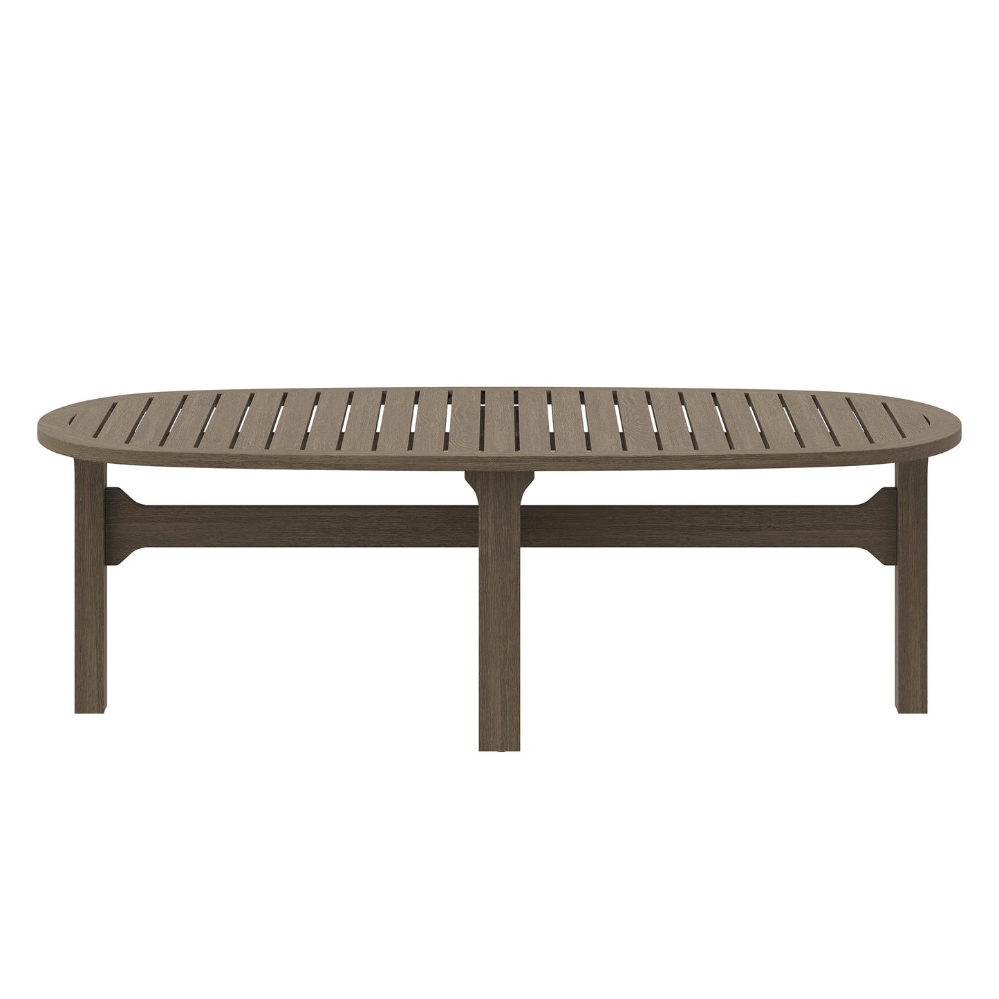 Saratoga Oval Teak and Outdoor Coffee Table