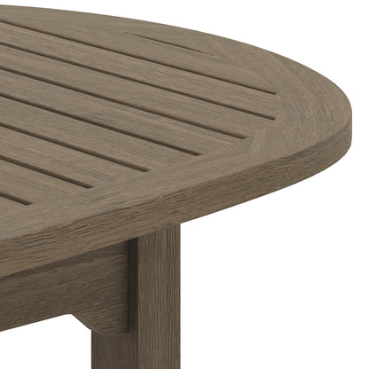 Saratoga Oval Teak and Outdoor Coffee Table