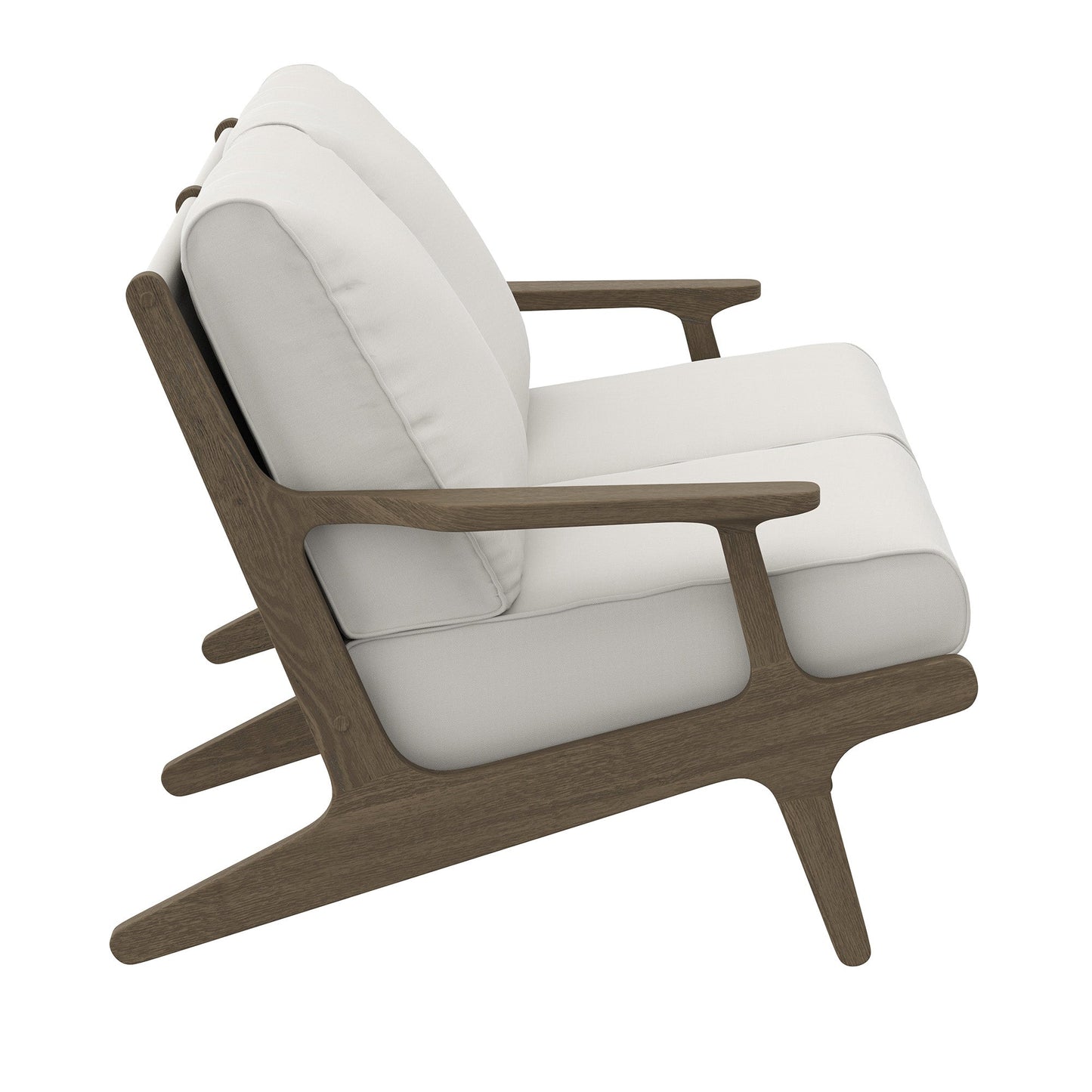 Saratoga Teak Wood Loveseat and Comfort Cushion