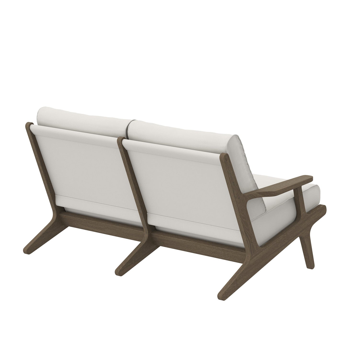 Saratoga Teak Wood Loveseat and Comfort Cushion