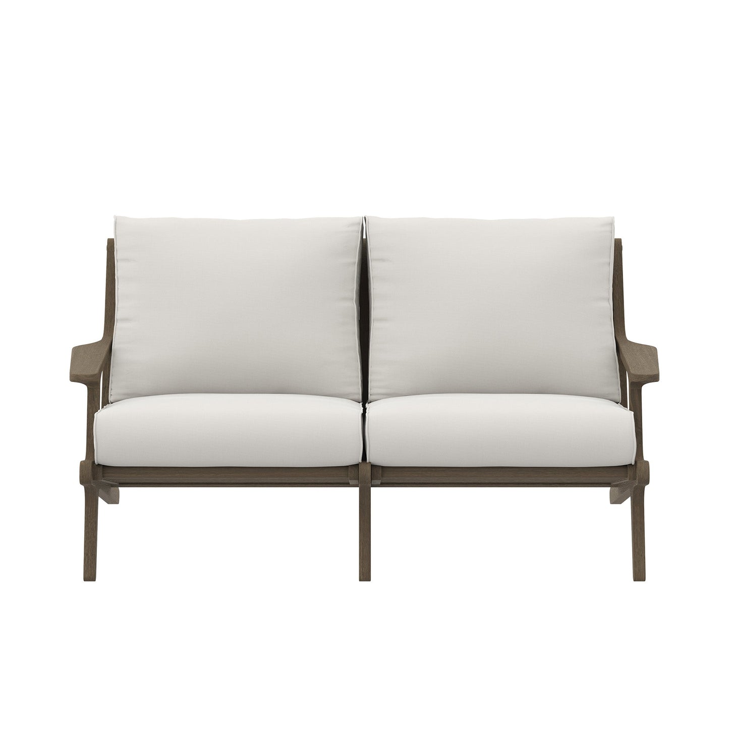 Saratoga Teak Wood Loveseat and Comfort Cushion