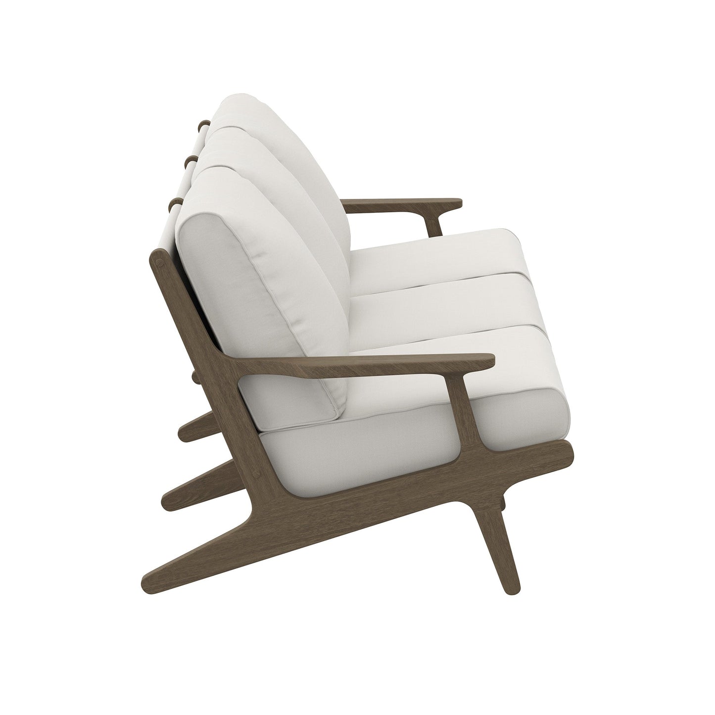 Saratoga Outdoor Teak Sofa for a Modern Patio