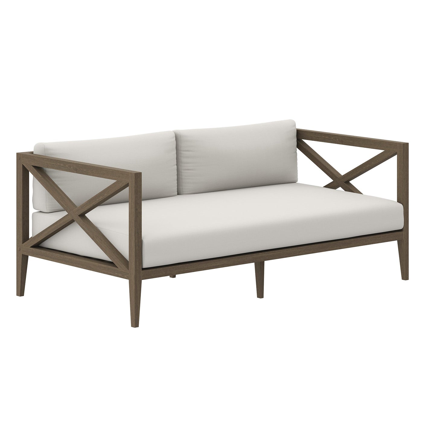 Modway Northlake Outdoor Teak Loveseat Set