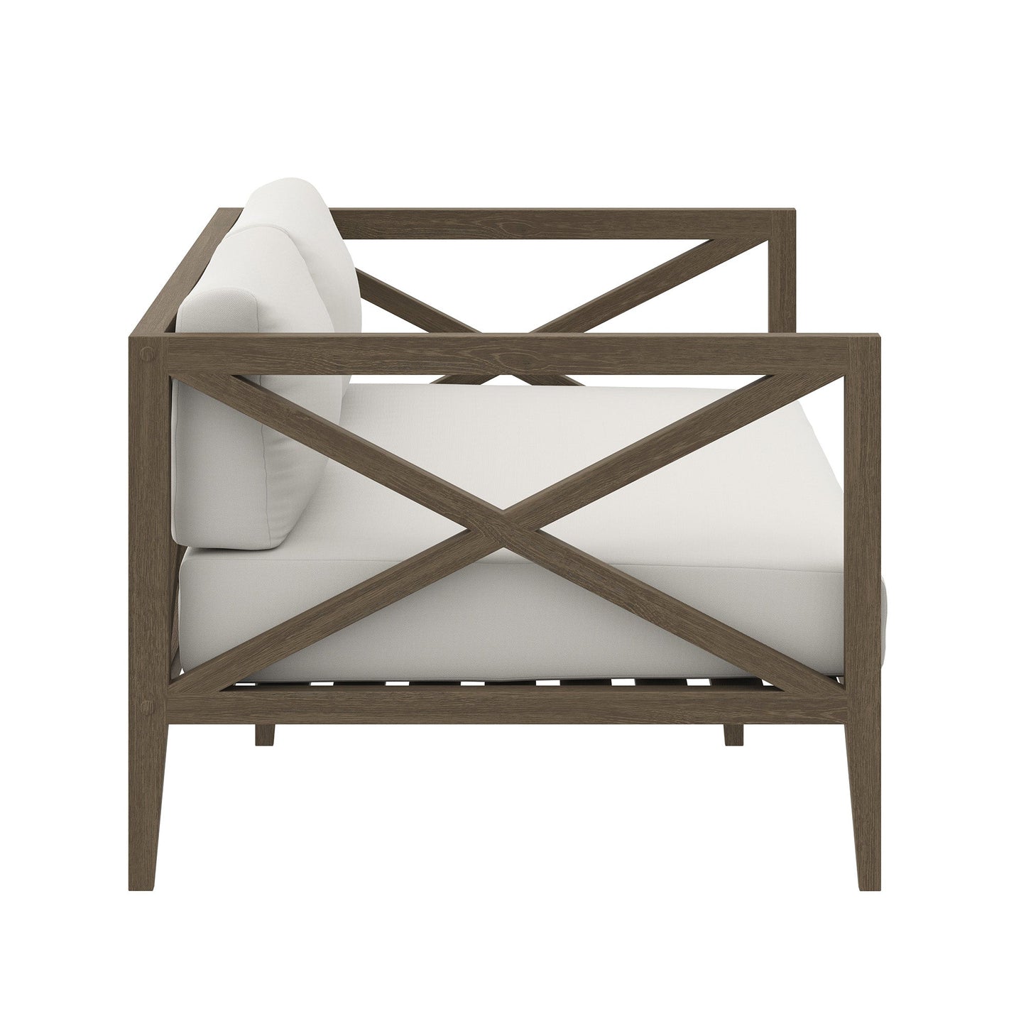Modway Northlake Outdoor Teak Loveseat Set