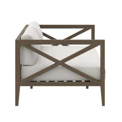 Modway Northlake Outdoor Teak Loveseat Set