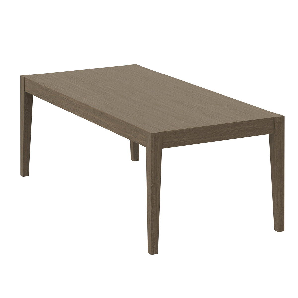 Northlake 83in rectangular teak outdoor dining table by Modway brown wood finish on Tampa Home & Garden Store