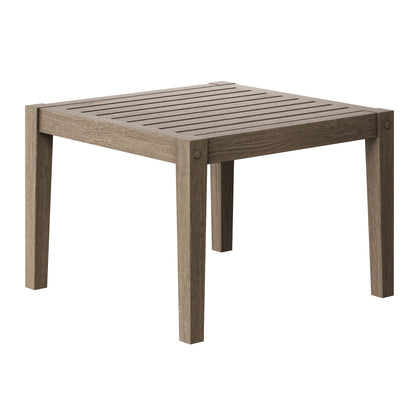 Northlake outdoor teak wood coffee table with slatted top on Tampa Home & Garden Store