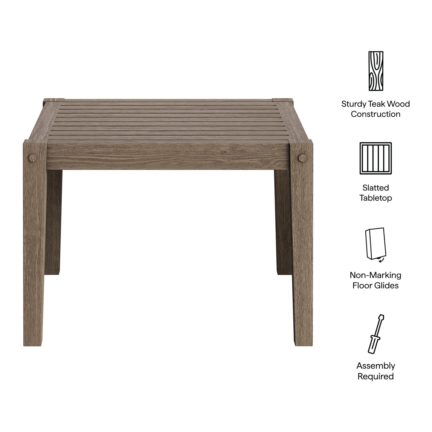 Modway a Northlake Outdoor Teak Patio Table