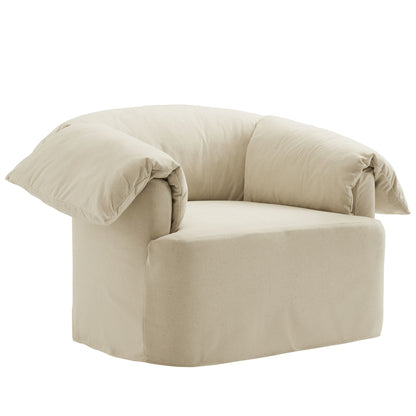 Lark slipcovered oversized armchair beige fabric by Modway on Tampa Home & Garden Store