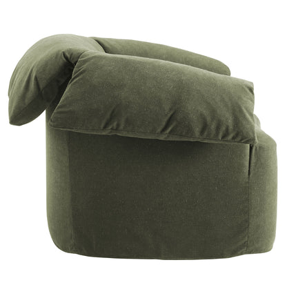 Lark slipcovered fabric oversized armchair olive green by Modway on Tampa Home & Garden Store