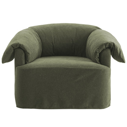 Lark slipcovered fabric oversized armchair Modway olive green upholstery on Tampa Home & Garden Store
