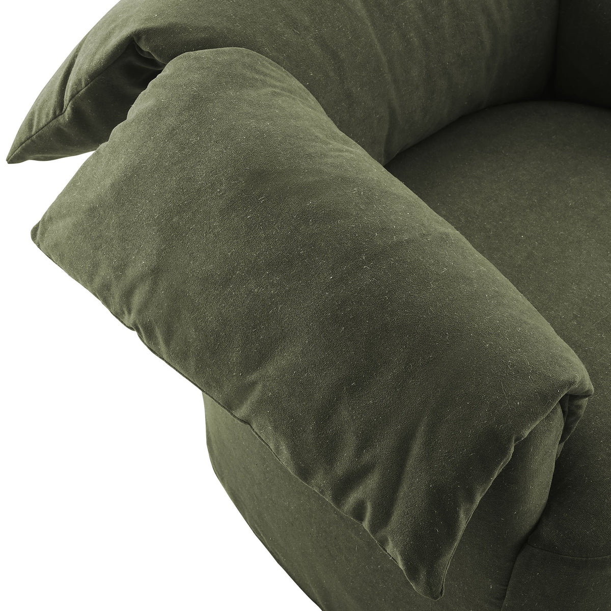 Lark Slipcovered Fabric Oversized Armchair in olive green fabric by Modway on Tampa Home & Garden Store