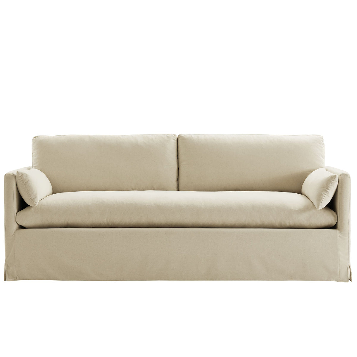 Wellfleet 85-inch slipcovered fabric sofa in beige with removable cover and cushions by Modway on Tampa Home & Garden Store