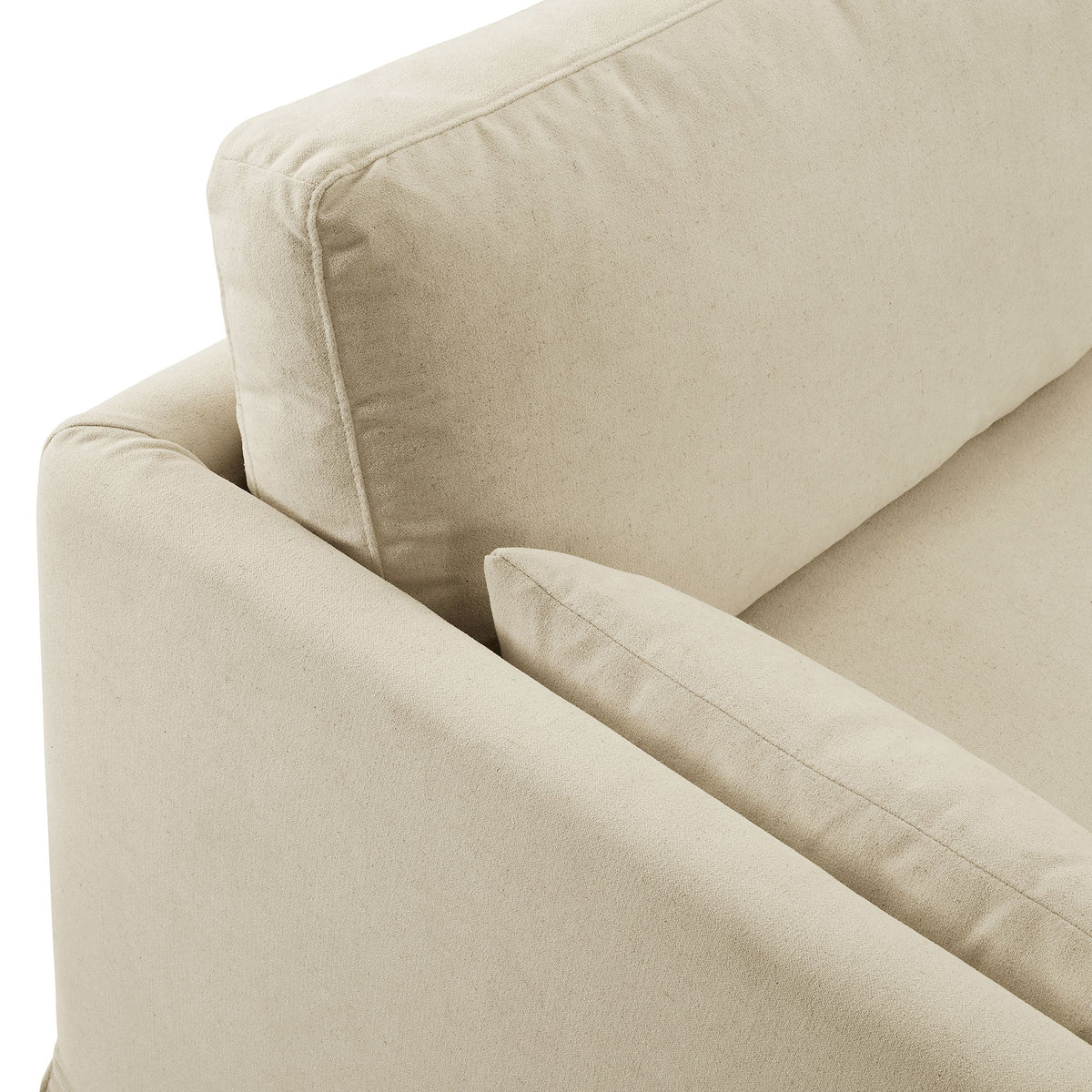 Wellfleet 85in slipcovered fabric sofa beige Modway by HouseOfZazla on Tampa Home & Garden Store