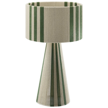 Gia handwoven cotton thread table lamp with beige and green stripes by Modway on Tampa Home & Garden Store