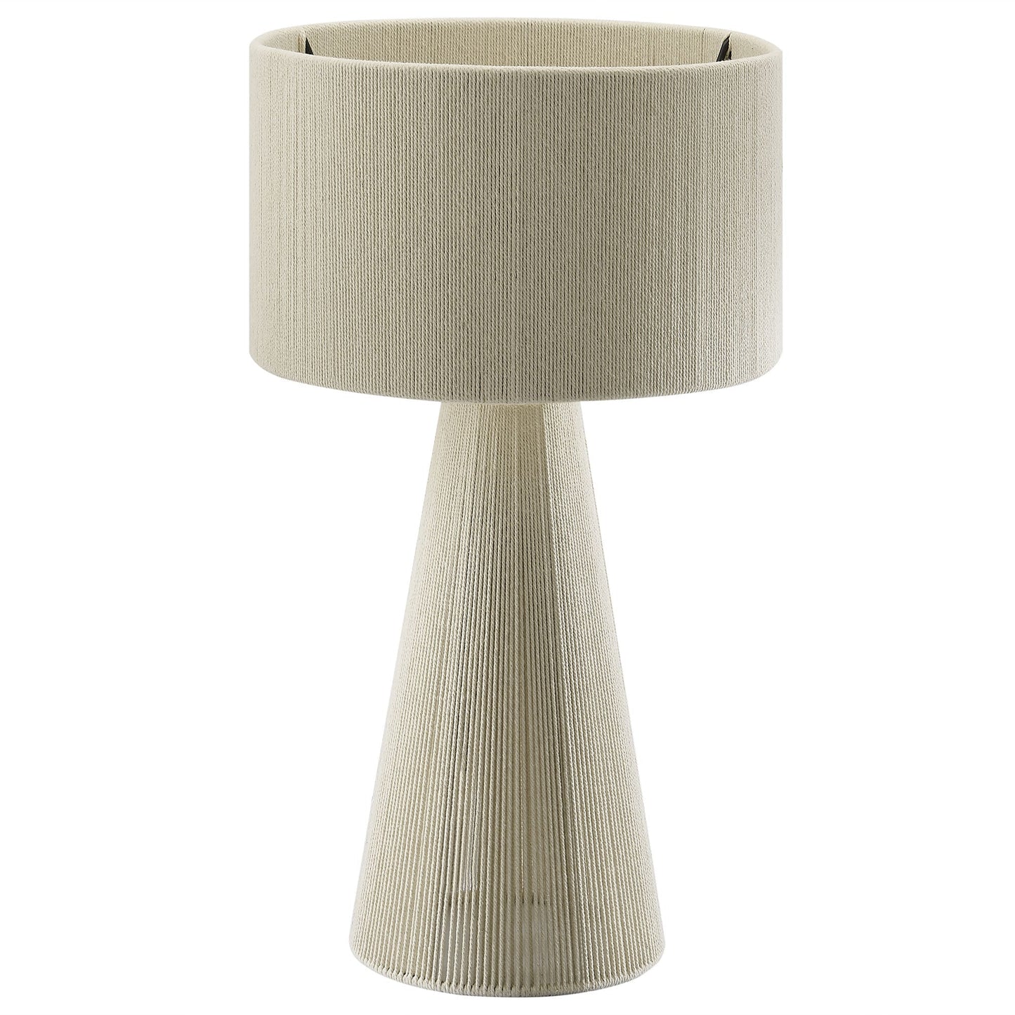 Gia handwoven cotton thread table lamp natural beige by HouseOfZazla on Tampa Home & Garden Store