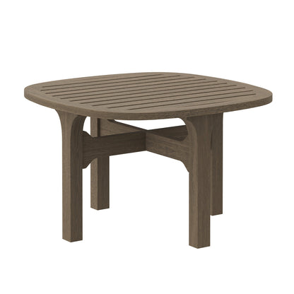 Saratoga Square Outdoor Teak Side Table by Modway