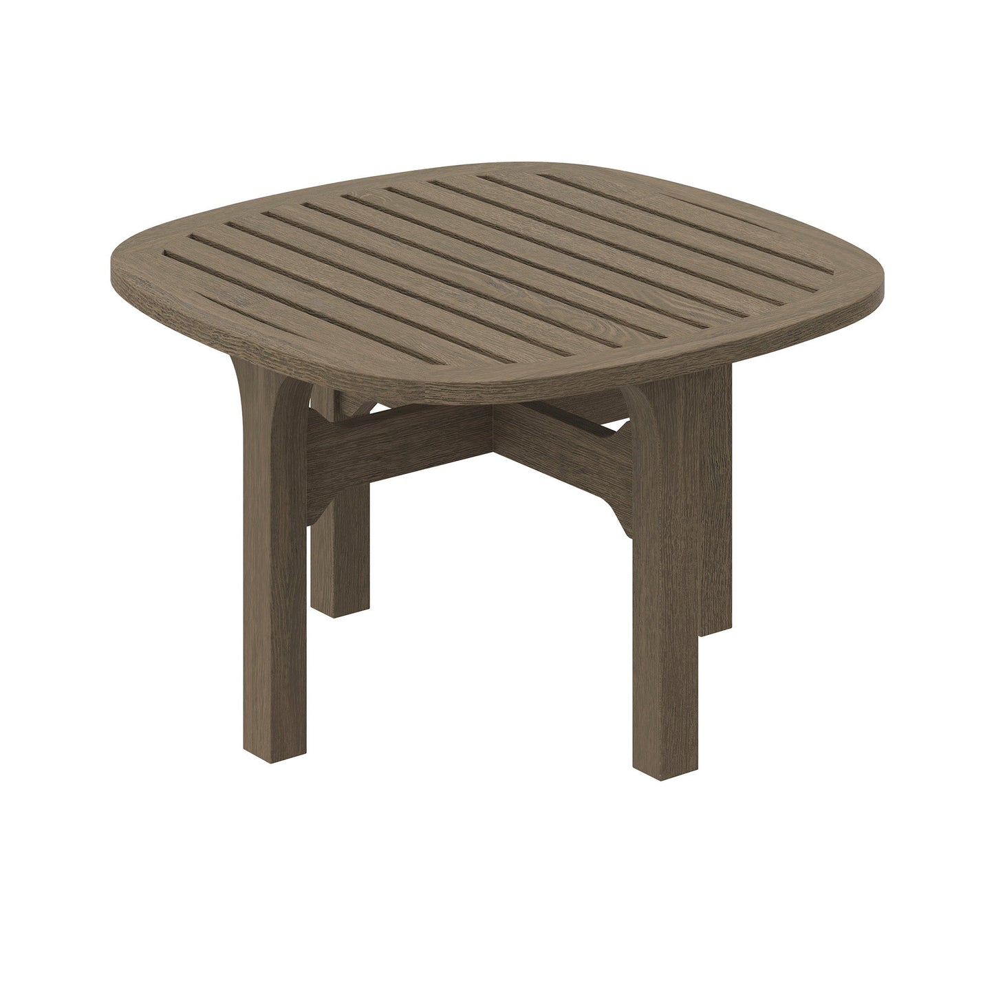 Saratoga Square Outdoor Teak Side Table by Modway