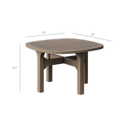 Saratoga Square Outdoor Teak Side Table by Modway