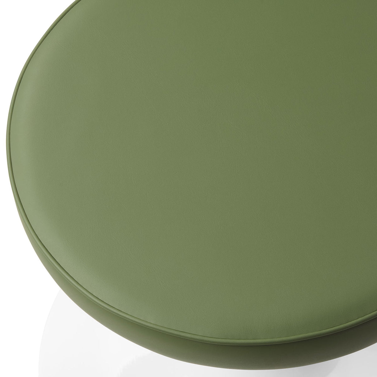 Lippa vegan leather round stool green seat close-up Bar & Dining Modway HouseOfZazla on Tampa Home & Garden Store