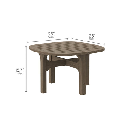 Saratoga 4-Piece Modern Teak Patio Furniture Set