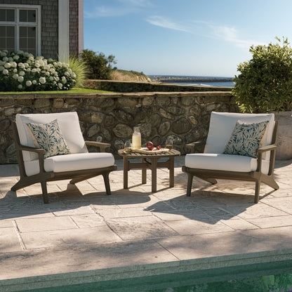 Saratoga 3 Piece Outdoor Teak Wood Patio Set