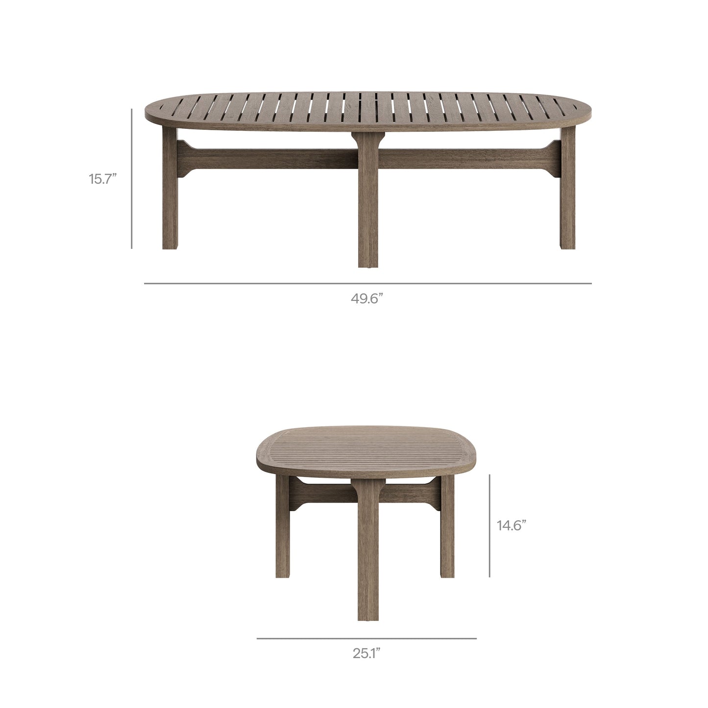 Saratoga 4-Piece Teak and Outdoor Furniture
