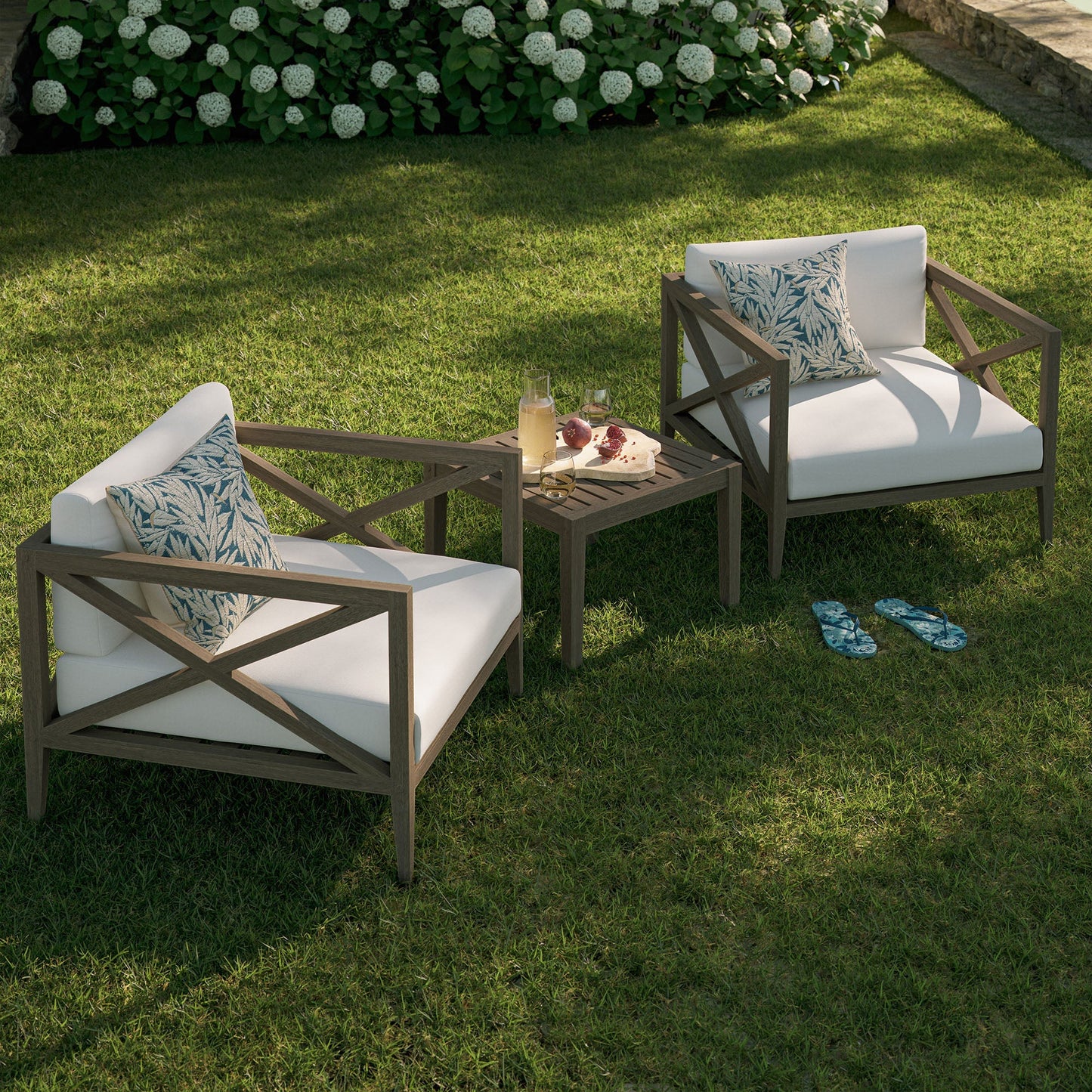 Modway Northlake 3 Piece Teak Outdoor Set